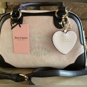 Juicy Couture Velour Heritage Bowler Bag